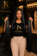 Cabelo Humano Vietnamita Premium Preto – 100g