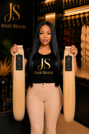 Mega Hair Humano Loiro do Sul Liso Premium 100g